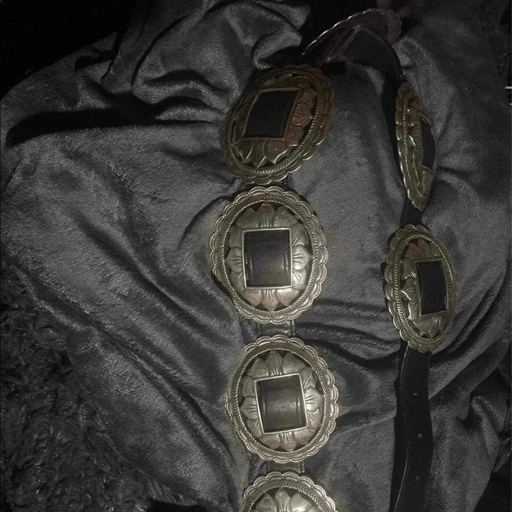 Brighton 1993 Genuine Leather Concho Belt SMALL